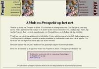 afbeelding van de vorige website van de tijdschriften Prospekt en Ablak