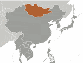 plaats van Mongoli in Azi