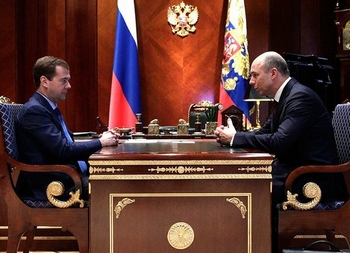 Anton Siloeanov op audiëntie bij Medvedev