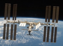 ISS in de ruimte